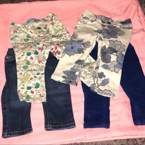 4 Pairs Old Navy Jeans/Pants Toddler 12-18 Months - Picture 1 of 4